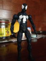Mcfarlane Style Black Suit Spider man (Marvel Legends) Custom Action Figure