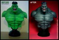 Grey Hulk Mini-bust (Marvel) Custom Action Figure