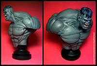 Grey Hulk Mini-bust (Marvel) Custom Action Figure