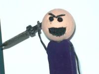 The Purple Shirted Eye Stabber (Original) Custom Action Figure