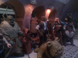 Jabba's Palace Diorama (Coffee Table) (Star Wars) Custom Diorama / Playset