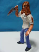 Halloween Slasher's Little Sister,MM4 (Figurine) (Halloween) Custom Miniature / Figurine [Laurie,Left side view]