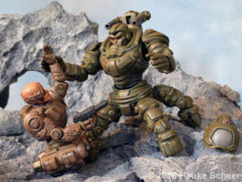 Freakbot version II (Original) Custom Action Figure [Freakbot fighting]
