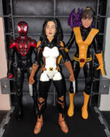 X-23 (All New X-Men) (Marvel Legends) Custom Action Figure [Group Shot with Miles and Prof. Kitty]