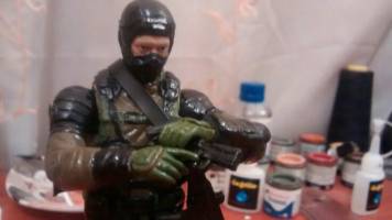Mercenary of diamond dogs (Metal Gear Solid) Custom Action Figure