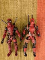 Custom Marvel Legends - Movie Deadpool (Marvel Legends) Custom Action Figure [Comparing Movie Deadpool with the Marvel Legends 2016 Deadpool]