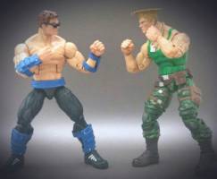 Johnny Cage Vs. Guile (Mortal Kombat) Custom Action Figure