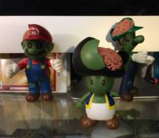 Zombie toad (Super Mario Bros) Custom Action Figure