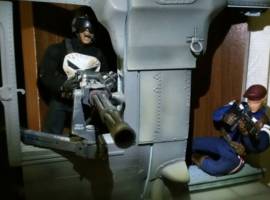Helo Inbound for extraction (Marvel) Custom Diorama / Playset