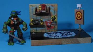 TMNT Concept Leonardo With Dojo Diorama (Teenage Mutant Ninja Turtles) Custom Diorama / Playset