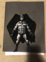 Mike Mignola Batman (DC Direct) Custom Action Figure [Mignola Batmant Front, No Cape]