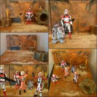 Star Wars- Desert Style Jakku/Tattoine Display (Star Wars) Custom Diorama / Playset