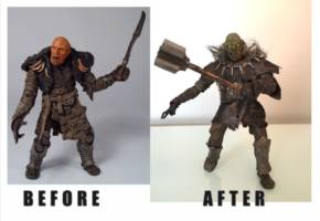 Yizruk the day-blind orc (Lord of the Rings) Custom Action Figure