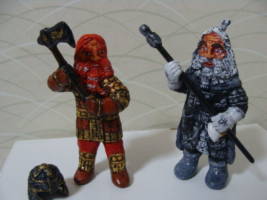 Dwarven Axeman  No.2(Figurine) (Hobbit) Custom Miniature / Figurine [helmet off,With Oin number two]