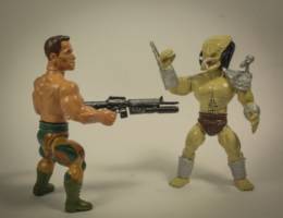 Predator remco figure style (Predator) Custom Action Figure [predator and Major Dutch]