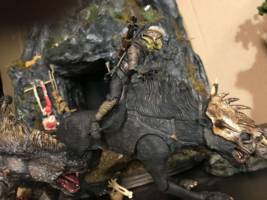 Gaznazh warg raider and  armored mount (Lord of the Rings) Custom Action Figure