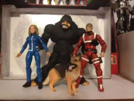 Six Million Dollar Man, Bionic Woman, Max, and Bigfoot (Six Million Dollar Man) Custom Action Figure
