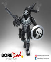 Punisher/Captain America/Ironman Mashup Version 2.0 (Marvel Legends) Custom Action Figure