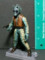 3.75" POTF2 GREEDO Hand Repaint (Star Wars) Custom Action Figure