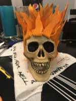 Ghost Rider Skull (Ghost Rider) Custom Statue / Bust