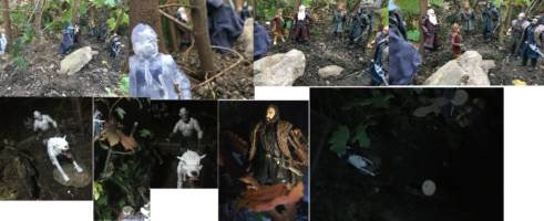Azog's White Warg (Hobbit) Custom Action Figure [Out of the Frying pan]