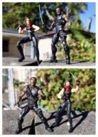 Elodie Young's Elektra & Wesley Snipes's Blade (modifications) (Marvel Legends) Custom Action Figure