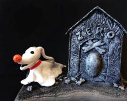 Zero (Nightmare Before Christmas) Custom Diorama / Playset