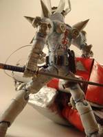 Jin Saotome w/ robot hand display base (Marvel vs Capcom) Custom Action Figure