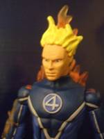 Flame-On Johnny Storm (Fantastic Four) Custom Action Figure