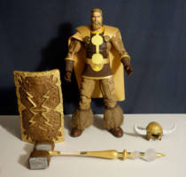 Heimdall (Marvel Legends) Custom Action Figure [Heimdall No Helmet Front]