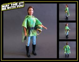 Princess Leia (in Endor combat poncho) (Star Wars) Custom Action Figure