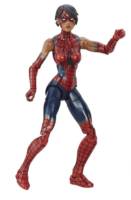 Mary Jane in Spiderman sleeveless t-shirt (Marvel Legends) Custom Action Figure [Spider-Girl torso from hip to shoulder used]