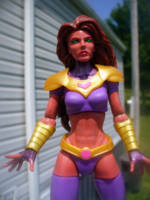 Koriand'r - Starfire (DC Universe) Custom Action Figure