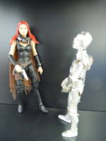 Mara Jade (Star Wars) Custom Action Figure [Mara and K3]