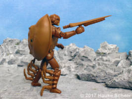 Stark the transforming horseshoe crab (Original) Custom Action Figure [3d printed transforming horseshoe crab]