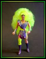 Pizzazz (Princess of Power style) (Crossover) Custom Action Figure [This image shows What Pizzaz' outfit looks like behind her guitar.]