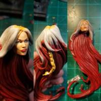 Red Sonja (Red Sonja) Custom Action Figure [Blending the hair]