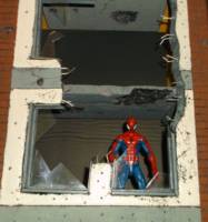battle damaged 3 story building (Marvel Legends) Custom Diorama / Playset