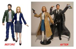 Mulder & Scully (X-Files) Custom Action Figure