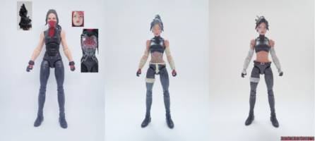 Echo (Marvel Legends) Custom Action Figure [Echo custom action figure before and after]