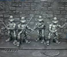 Comic Book Teenage Mutant Ninja Turtles (Teenage Mutant Ninja Turtles) Custom Diorama / Playset [close]