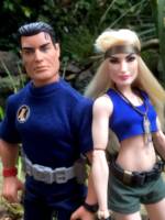 Natalie Poole (90's cartoon style) (Action Man) Custom Action Figure [Natalie & action Man 90's cartoon style]