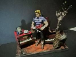 Apocalyptic Schroeder -- D.T.A.R. J.E. #2 -- Peanuts (WWE) Custom Action Figure