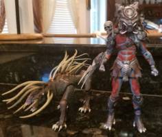 Predator Hound (Predator) Custom Action Figure [Hound with its Master]