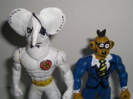 Dangermouse and Penfold (Danger Mouse) Custom Action Figure