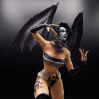 Custom Figure Nitara (Mortal Kombat) Custom Statue / Bust [Zoomed]