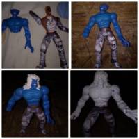 Lobo (DC Universe) Custom Action Figure [Assembling the parts]
